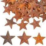 60Pcs 3 Styles Star Rust Iron Big Pendants