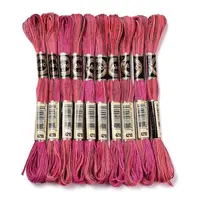 10 Skeins 6-Ply Polyester Embroidery Floss