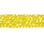 Transparent Electroplate Glass Beads Strands