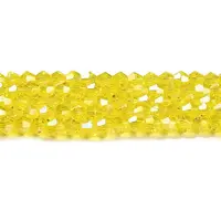 Transparent Electroplate Glass Beads Strands