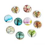 Tree of Life Printed Half Round/Dome Glass Cabochons