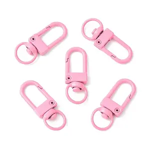Spray Painted Eco-Friendly Alloy Swivel Snap Hooks Clasps