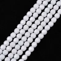 Synthetic White Agate Beads Strands