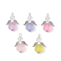 Transparent Acrylic Angel Pendants