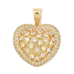 Brass Micro Pave Cubic Zirconia Pendants