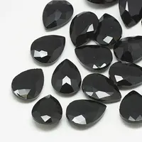 Pointed Back Glass Rhinestone Cabochons