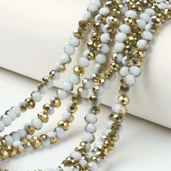 Electroplate Opaque Glass Beads Strands