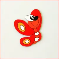 Dětská dekorace motýl 30cm červený