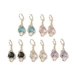 Glass Leverback Earring