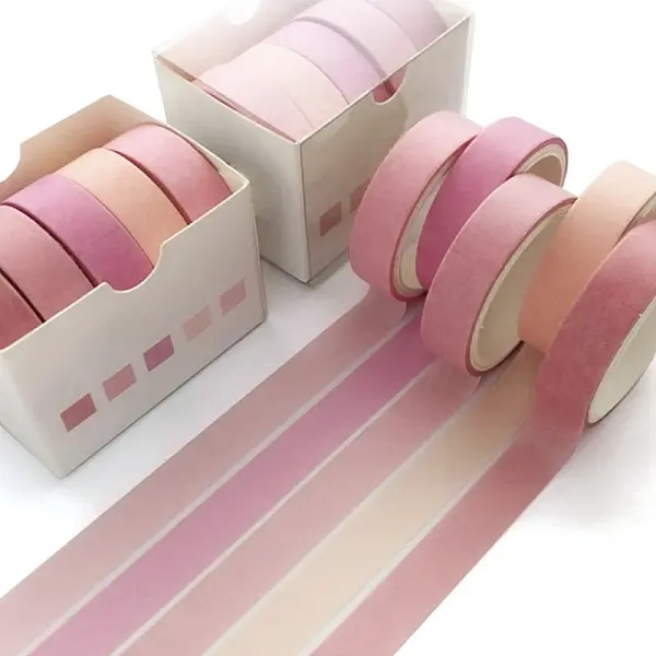 5 Roll 5 style Paper Decorative Adhesive Tapes