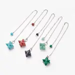 Chakra Natural & Synthetic Mixed Stone Dowsing Pendulums