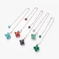Chakra Natural & Synthetic Mixed Stone Dowsing Pendulums