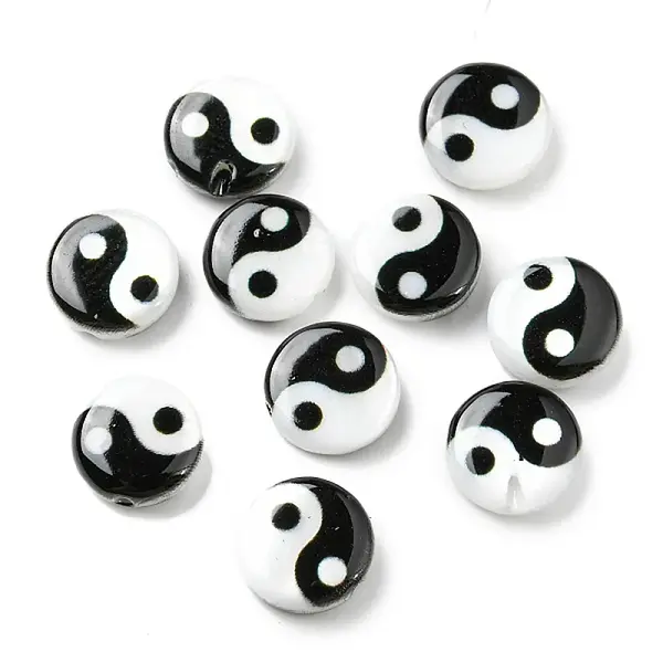 Printed Natural Freshwater Shell Beads