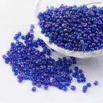 Round Transparent Colors Rainbow Glass Seed Beads