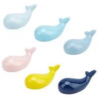 6Pcs 6 Colors Porcelain Chopstick Rest