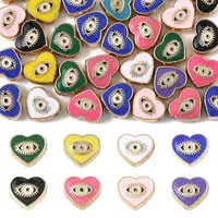 30Pcs Alloy Enamel Beads
