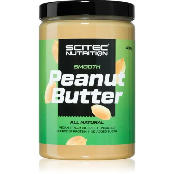 Scitec Nutrition Peanut Butter crunchy 100% ořechový krém Smooth 400 g