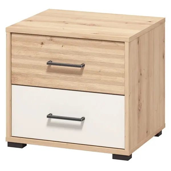 Noční stolek vanya - dub artisan/béžová