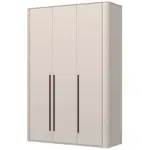 Třídveřová šatní skříň s osvětlením renfri - kašmír