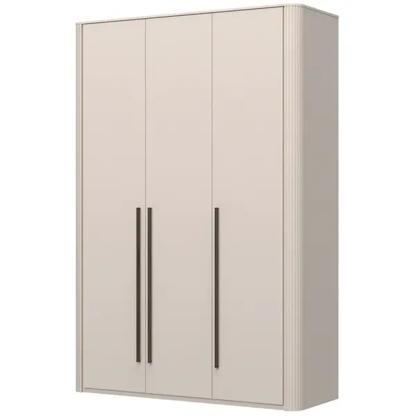 Třídveřová šatní skříň s osvětlením renfri - kašmír