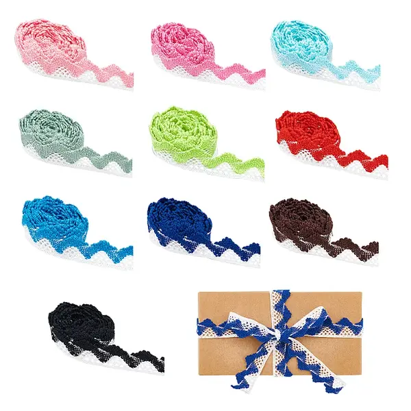 10 Colors Cotton Lace Ribbon Edge Trimmings