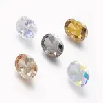 Electroplated Cubic Zirconia Pointed Back Cabochons