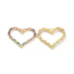 Brass Pave Colorful Cubic Zirconia Pendants