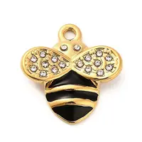 304 Stainless Steel Crystal Rhinestone Pendants