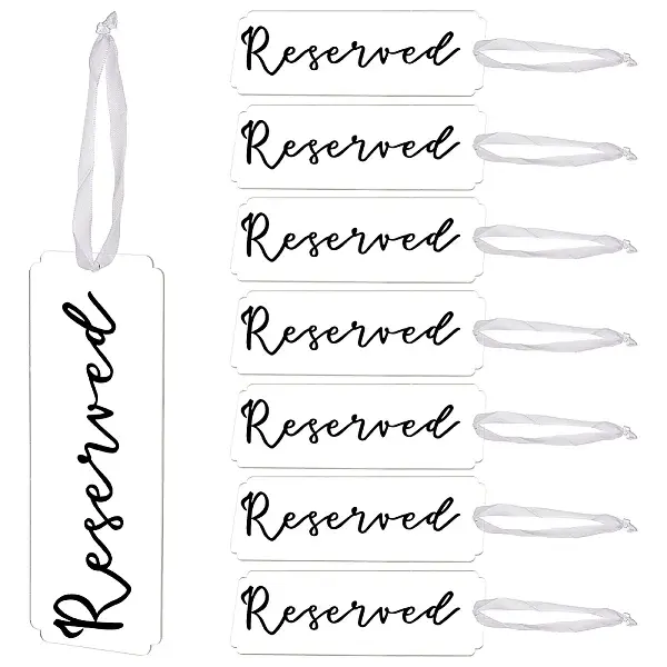 Acrylic Seat Reservation Sign Hanging Ornaments