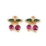 Brass Micro Pave Cubic Zirconia Pendants