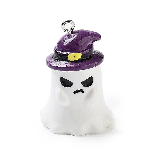 Halloween Theme Baking Painted Resin Pendants