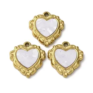 304 Stainless Steel Resin Pendants