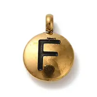 304 Stainless Steel Black Enamel Charms