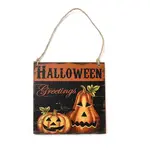 Halloween Wooden Door Hanging Welcome Sign Board