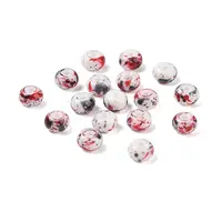 Opaque Spray Painted Glass Beads