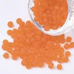8/0 Frosted Round Glass Seed Beads