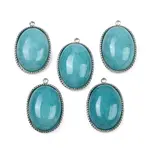 Dyed Natural White Jade Pendants