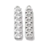 Brass with Clear Glass Pendants