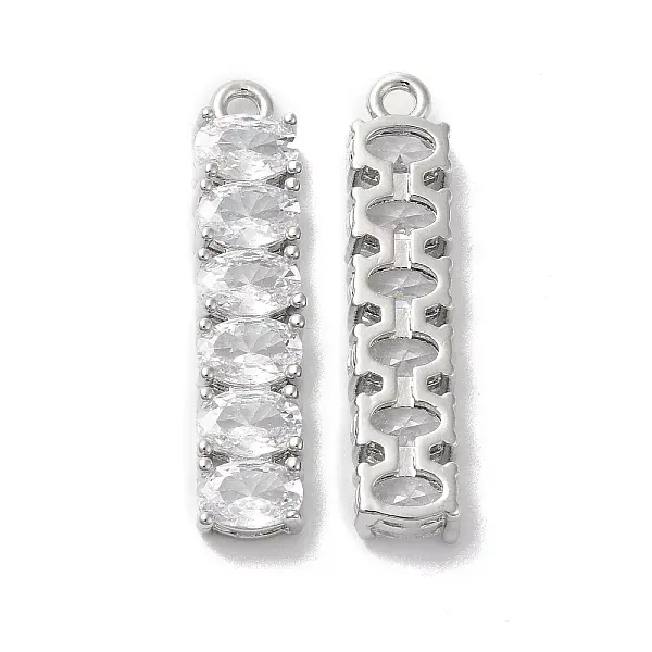 Brass with Clear Glass Pendants