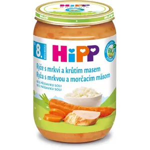 Hipp BIO rýže s mrkví a krůtím masem dětský příkrm 220 g