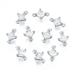 Long-Lasting Plated 925 Sterling Silver Cubic Zirconia Links