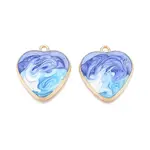 Rack Plating Alloy Enamel Pendants