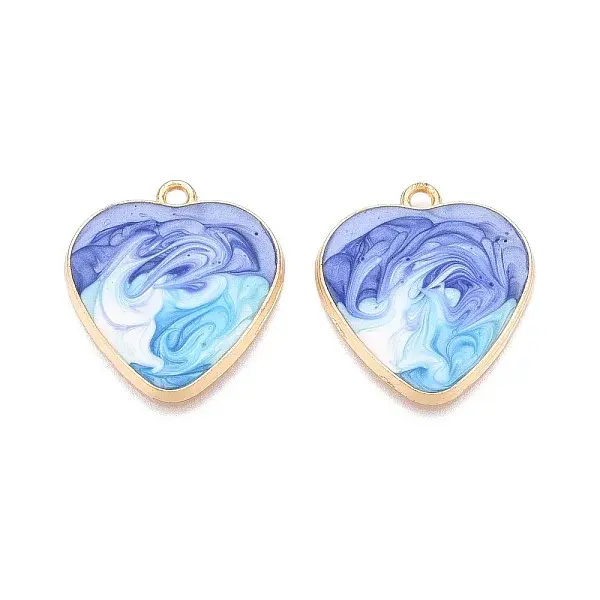 Rack Plating Alloy Enamel Pendants