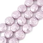 Electroplated Shell Pearl Beads Strands