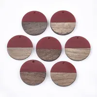 Resin & Walnut Wood Pendants