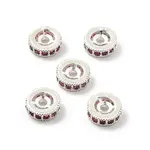Brass Micro Pave Cubic Zirconia Beads