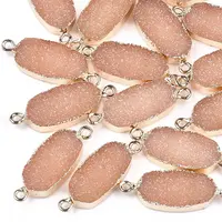 Electroplate Druzy Resin Links connectors