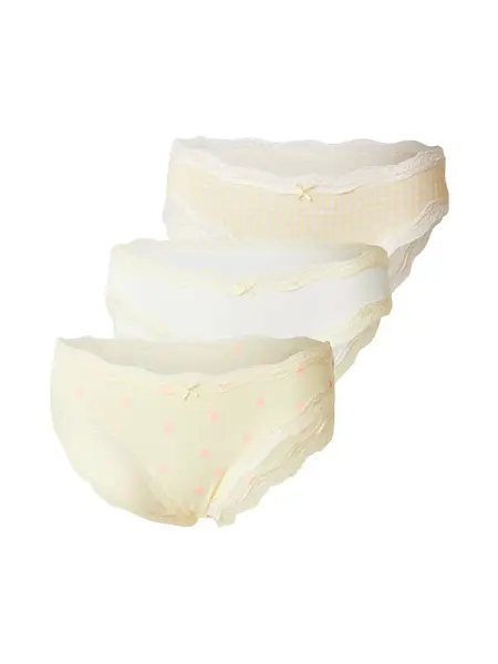 ETAM Nohavičky 'Jimma'  žltá / ružová / biela