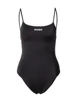 HUGO Jednodielne plavky  čierna / biela