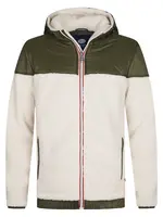 Petrol Industries Prechodná bunda  zelená / červená / biela